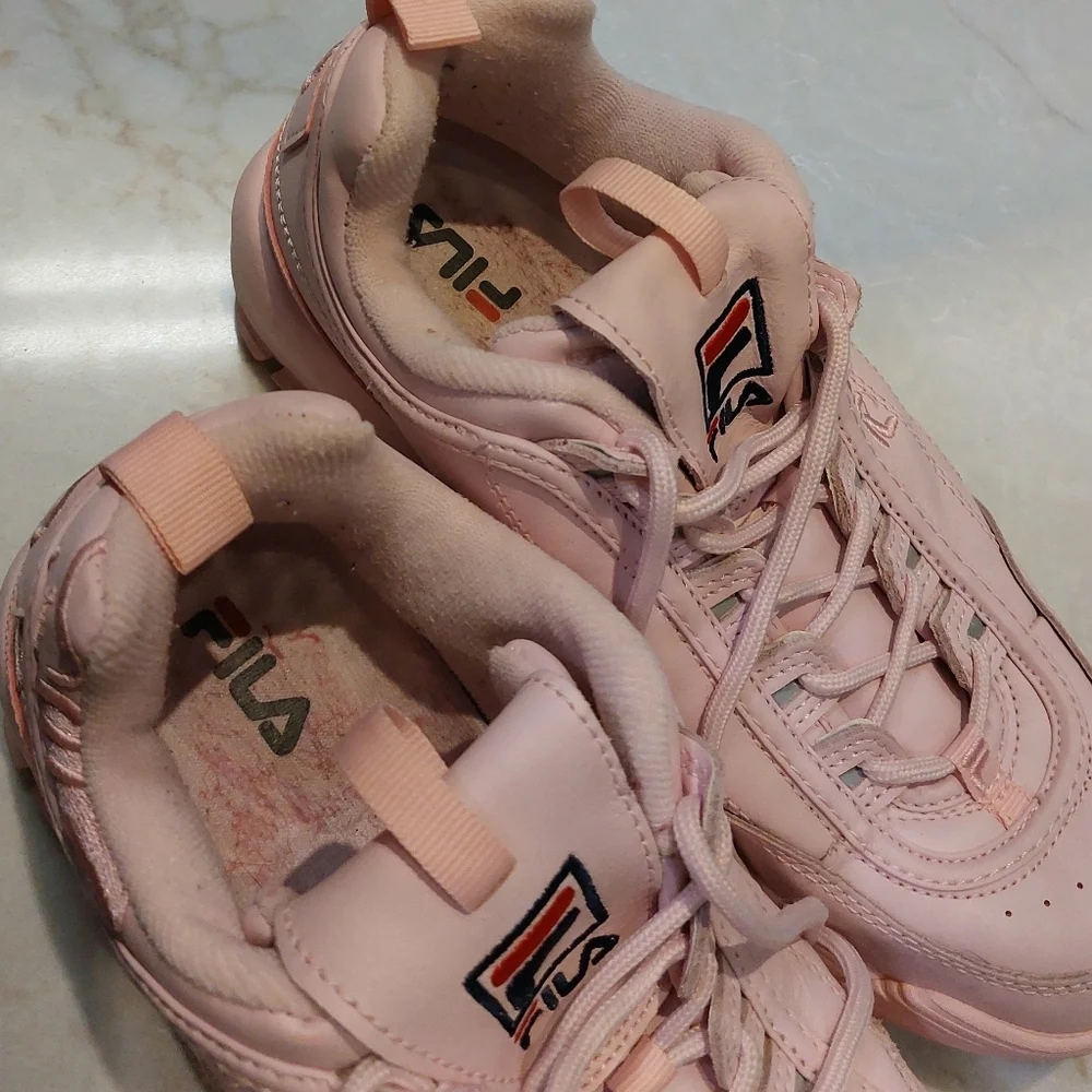 Fila Disruptor II Embroider Rose Floral In Size 10 - Picture 6 of 8
